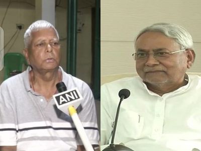 Lalu Prasad Yadav and Nitish Kumar in bihar by election Lalu Prasad Yadav and Nitish Kumar in bihar by election