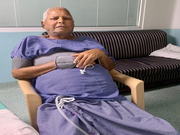 Lalu Yadav Health Misa Bharti says Now Lalu ji is able to sit up from the bed Can stand with support