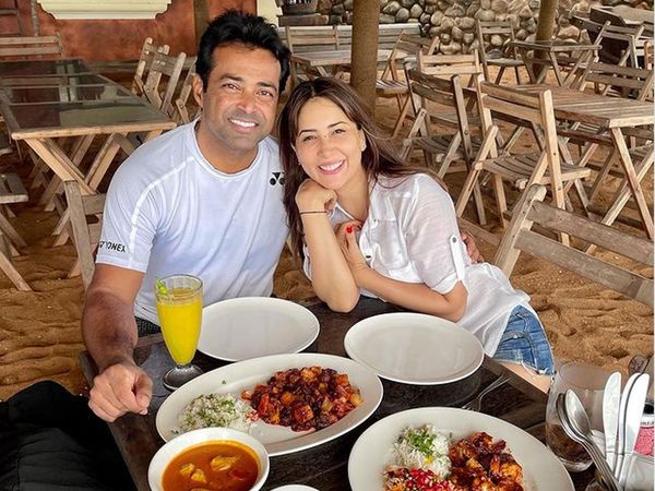 Kim Sharma, Leander Paes