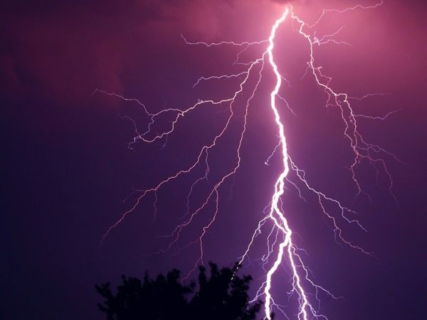 Lightning fell in Mathura