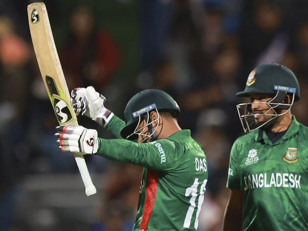 Liton Das against India, IND vs BAN