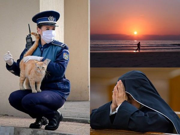 Such pictures coming from around the world in lock down