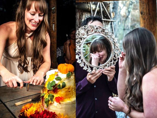 A Women spends Rs 1 lakh to marry herself kisses mirror after reading vows in US