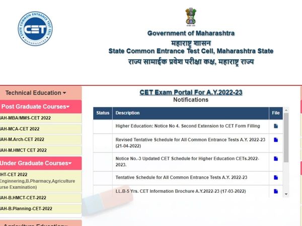 MHT CET 2022