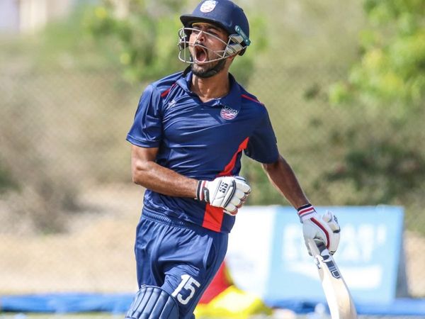 Monank Patel of USA scores his first ODI century