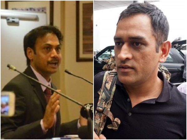 MSK Prasad and MS Dhoni