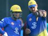 MS Dhoni and Stephen Fleming 