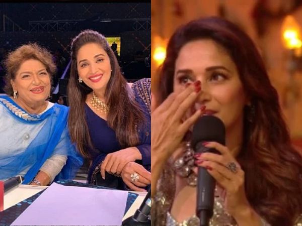 Madhuri Dixit and Saroj Khan