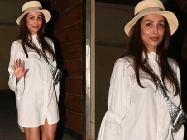 Malaika arora trolled over wearing only white shirt without pant