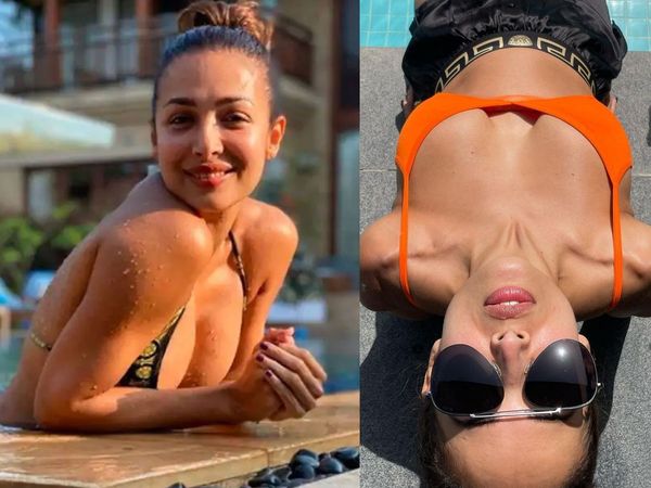 Malaika Arora Orange Bra photo