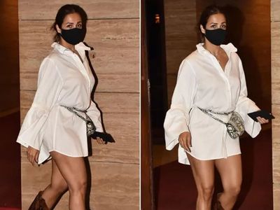 Actress Malaika Arora forget to wear jeans Pant Actress Malaika Arora forget to wear jeans Pant