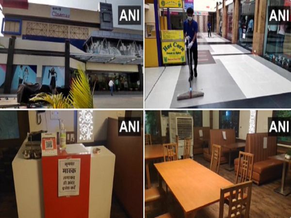 Preparations underway at a malls in UP and other states that are outside containment/buffer zones
