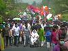 Mamata Banerjee roadshow in Nandigram, traveling in a wheelchair for 8 km