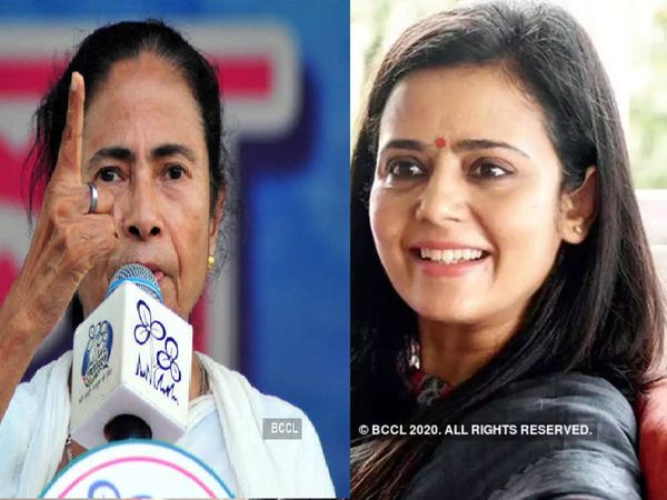 TMC supremo Mamata Banerjee pulled up her party MP Mahua Moitra at a public meeting 