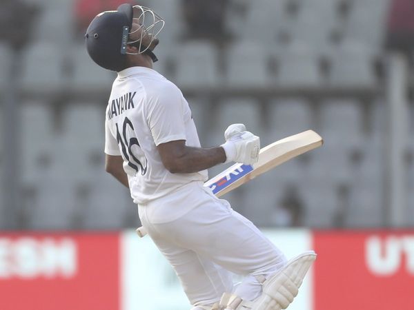 Mayank Agarwal test century against New Zealand