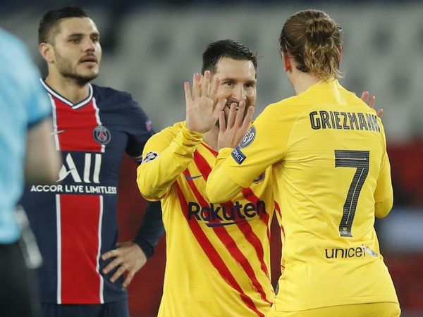 Lionel Messi against PSG