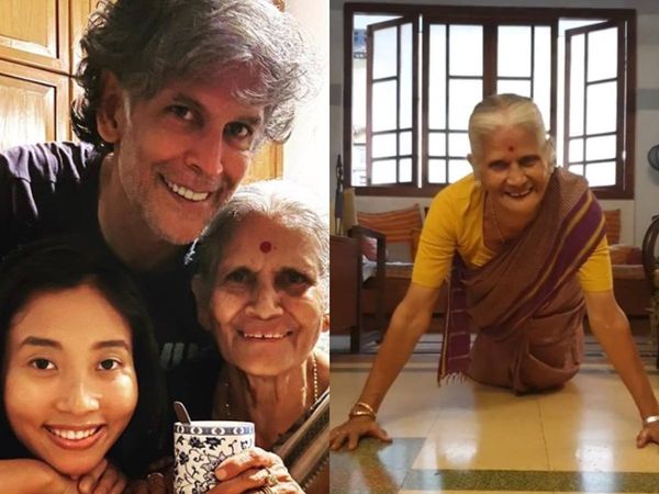 Milind Soman Mother