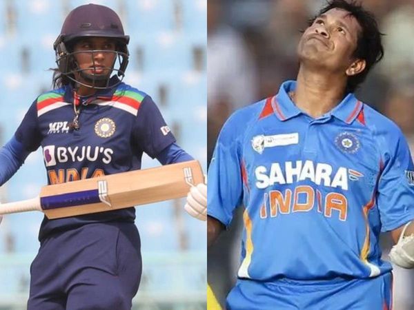 Mithali Raj and Sachin Tendulkar