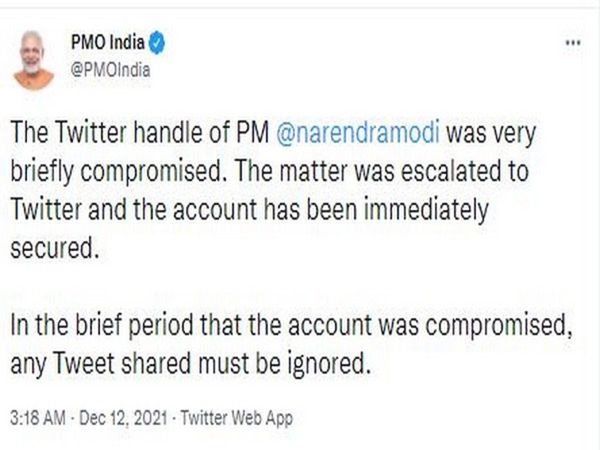 Modi Twitter Hacked
