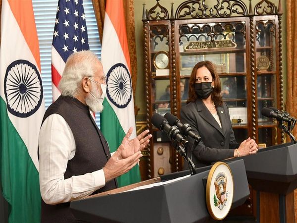 Modi in US US vice president Kamala Harris refers to Pakistan terror role, agrees on need to monitor