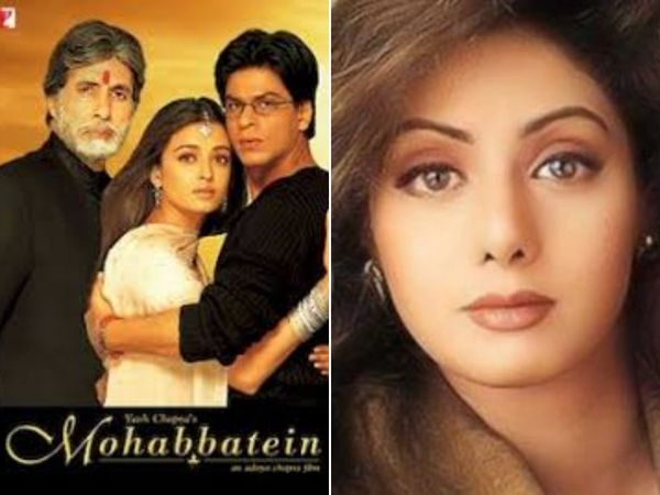 Mohabbatein movies unkown interesting facts 20 years shahrukh khan Aishwarya Rai Amitabh Bachchan Sridevi