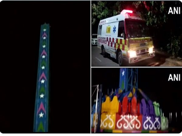 Swing crashes down from 50 feet in Mohali fair Punjab nearly 50 people injured