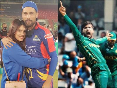Mohammad Amir with wife Mohammad Amir with wife
