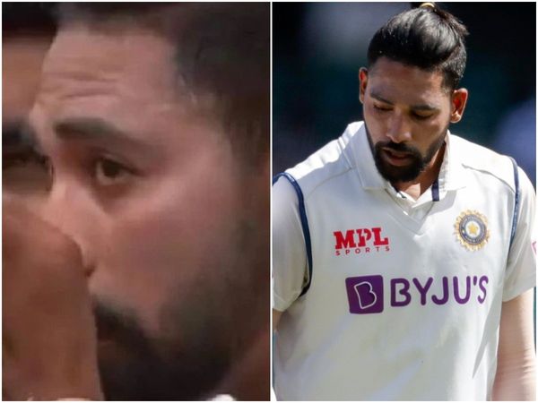 Mohammad Siraj crying