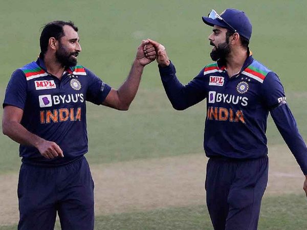 Mohammed Shami and Virat Kohli