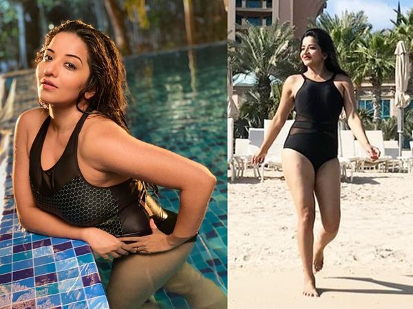 Monalisa in Black bikini