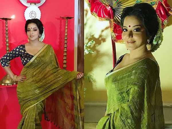 Monalisa in Saree
