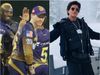 Eoin Morgan and Shahrukh Khan