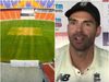 James Anderson on Motera pitch