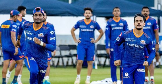 MI first training session|  Mumbai Indians in UAE|  IPL 2021 Mumbai Indians begins their first training session watch video|  IPL in UAE|  Sheikh Zayed Cricket Stadium|  Abu Dhabi|  Latest IPL News|