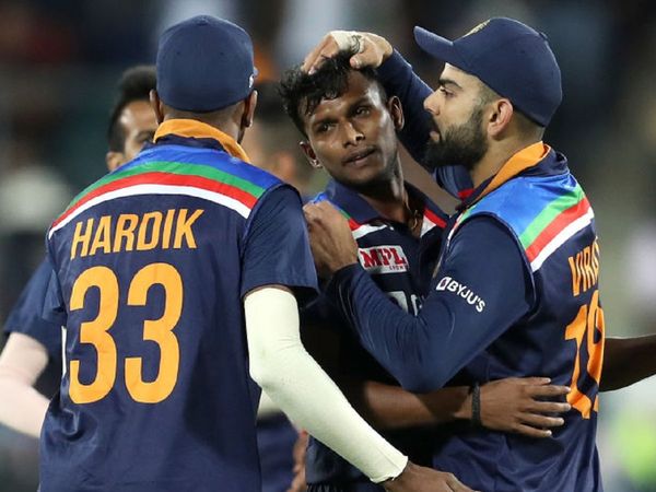 T Natarajan T20I debut