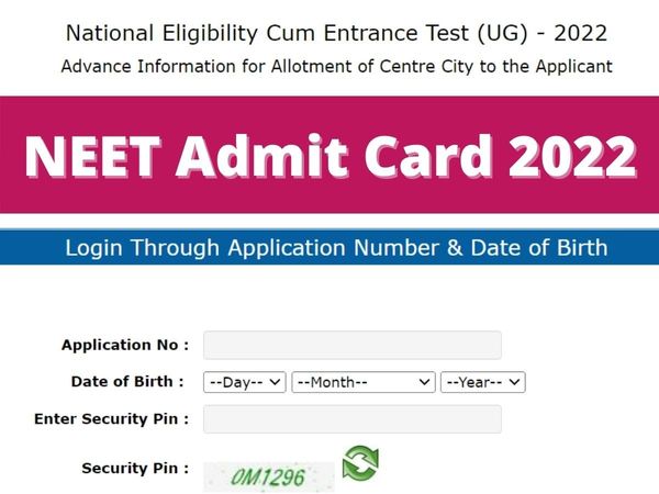 neet admit card 2022 release date neet admit card 2022 download