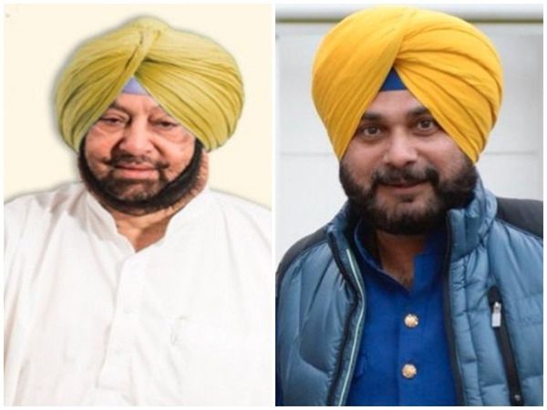 navjot singh and captain amarinder singh
