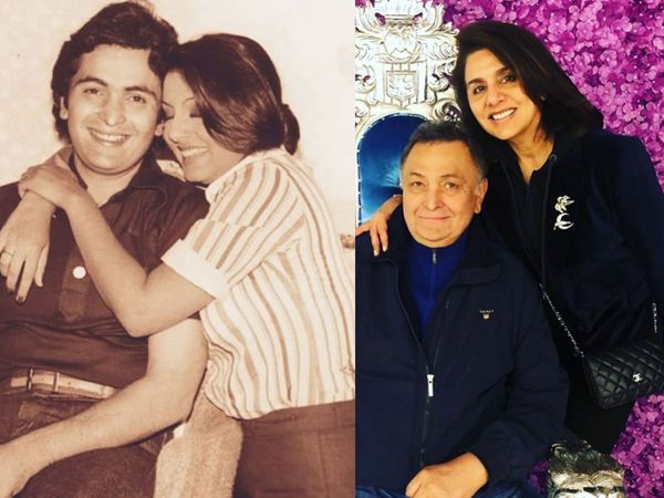 Neetu Kapoor with Husband Rishi Kapoor