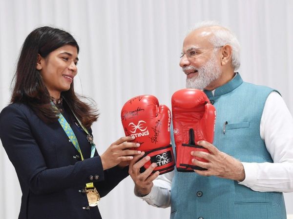 Nikhat Zareen and PM Modi