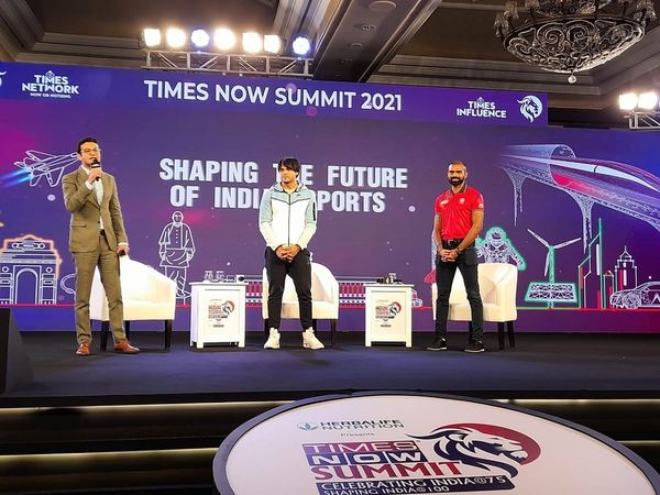 Neeraj-Chopra-PR-Sreejesh-in-Times-Now-Summit-2021