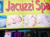 Fire in jacuzzi spa center