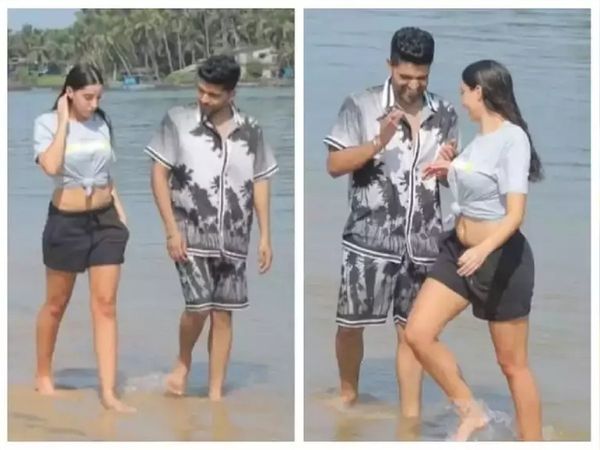 Nora Fatehi and Guru Randhawa beach pics
