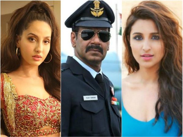 Nora Fatehi in Bhuj with ajay devgn