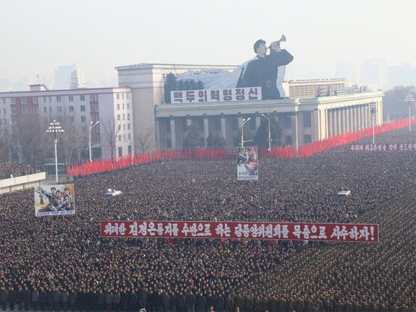 North Korea held a massive rally in Pyongyang