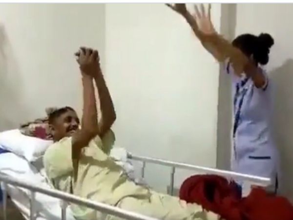 Viral Video physiotherapy exercises done by Nurse with dance Video Goes Viral