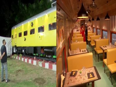 Old Railway coach converted into restaurant Old Railway coach converted into restaurant