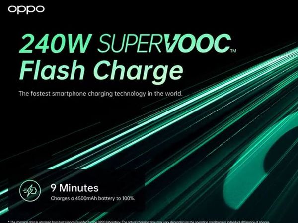 Oppo's 240W SuperVOOC Flash Charge tech