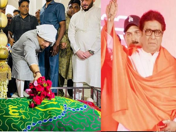 ओवैसी ने औरंगजेब की कब्र पर चढ़ाए फूल,राज ठाकरे पर किया हमला