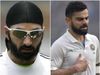 Monty Panesar and Virat Kohli