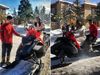 Priyanka Chopra Nick Jonas Christmas Celebration in snow hill With Electric snowmobile Ride